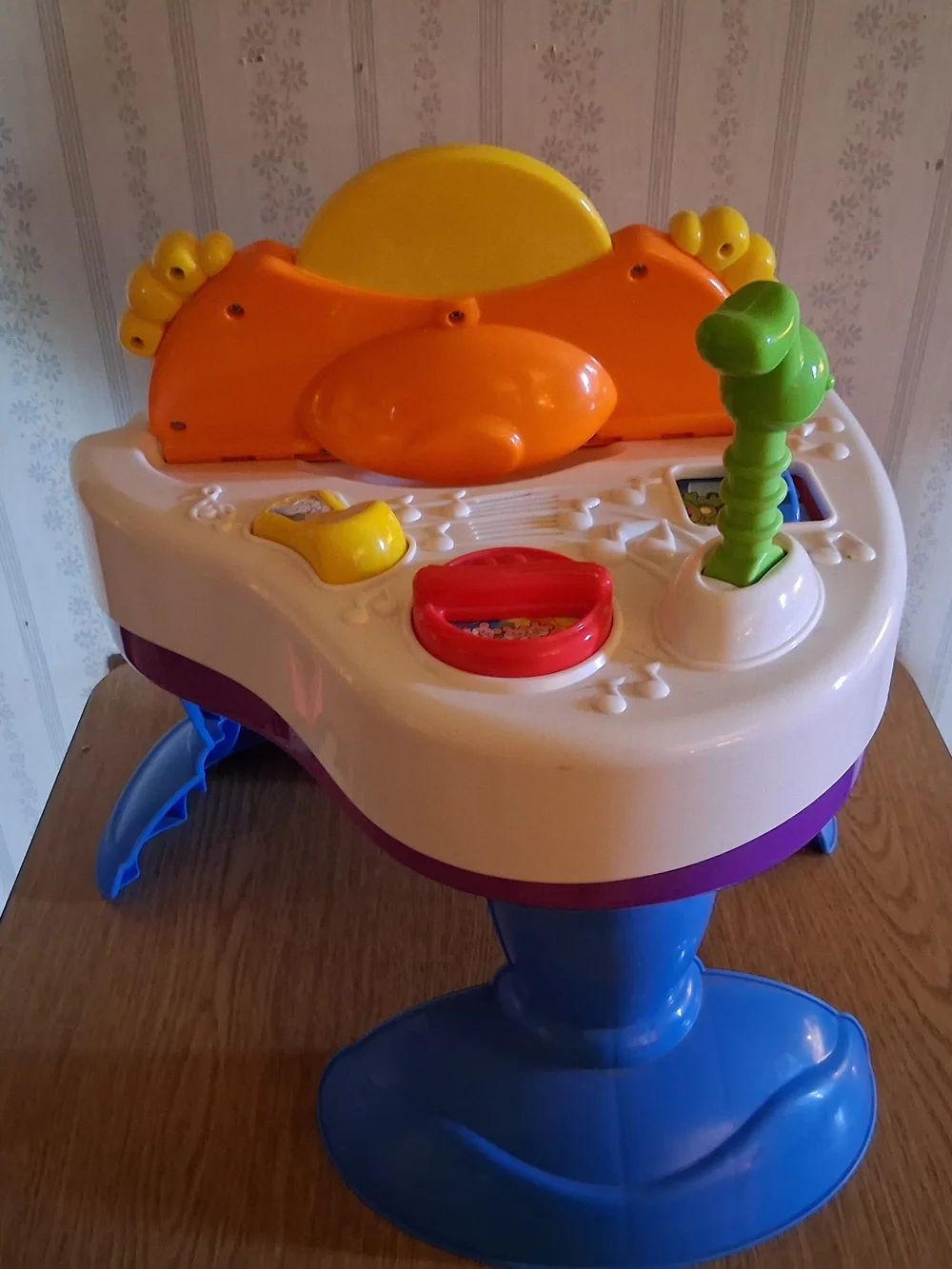 Fisher-Price Bright Rainbow Piano Playstand with Musical Book